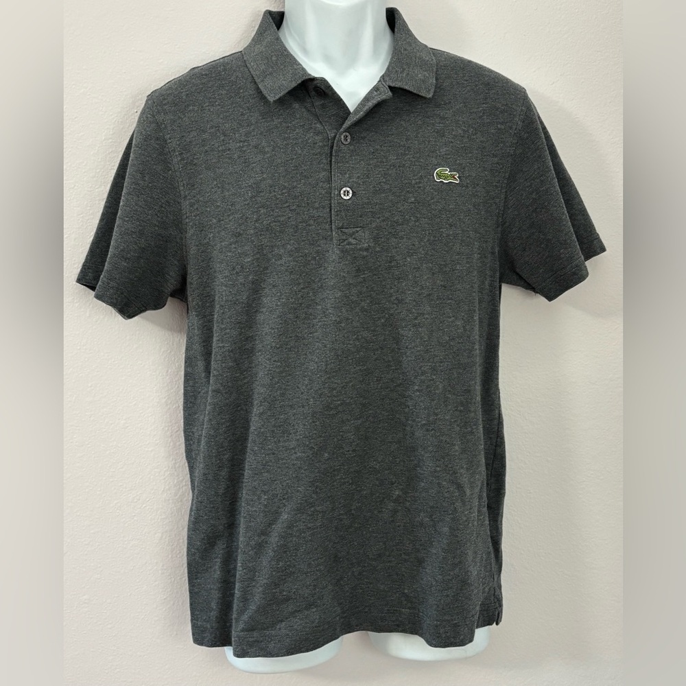LACOSTE Dark Gray Polo Excellent condition Size M
